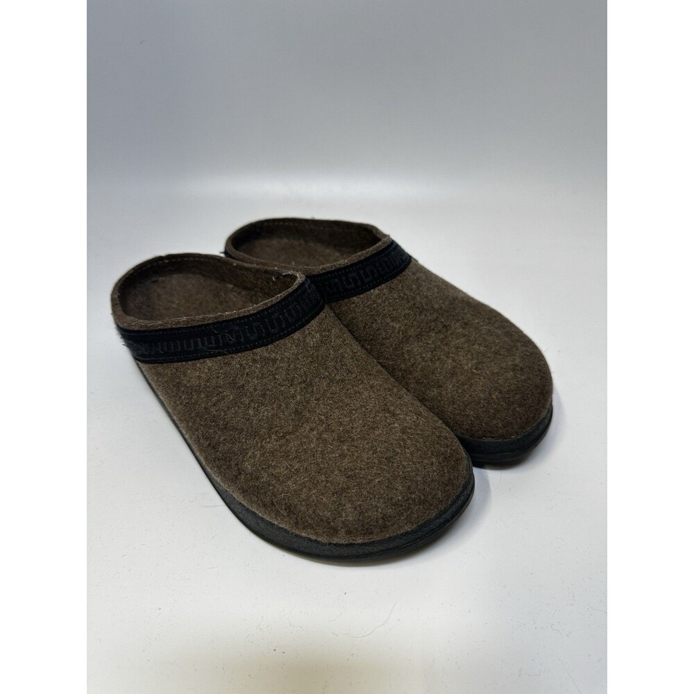 Stegmann Wool Felt Clogs Women 7 Brown Slip On Mule Shoes Granola Boho